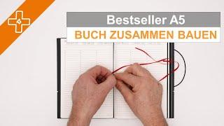 X17 Bestseller in A5 - Wie man das Buch zusammenbaut.