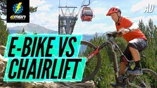 Can An E-Bike Beat A Chairlift? | Commencal Meta Power Vs The Vallnord Downhill Track