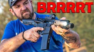 This FULL AUTO BB Gun RIPS! Crosman A4P AR Pistol!