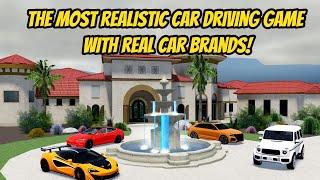 ROBLOX Most Realistic Car Driving GAME *REAL CAR BRANDS* - Driving Empire