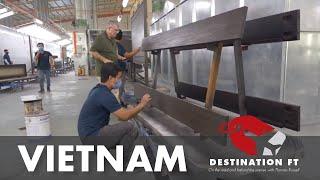 Tour of Stanley Furniture facility in Ho Chi Minh City, Vietnam