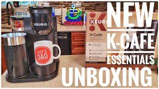 UNBOXING & SETUP New 2022 Keurig K-Cafe Essentials Cappuccino, Latte, & Coffee Maker K Cup Machine