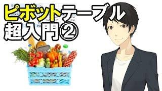 (2)ピボットテーブルって結局、何なの？→「買い物」に例えて説明