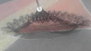 Кастинговая сеть ручной вязки 3.5 м 26 мм американка. Hand made cast net. Super quality.