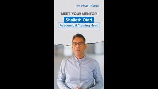 Meet Your Mentor | Shailesh Otari | Academic & Training Head | IMS International