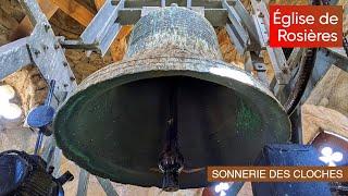  Les cloches de Rosières, Ardèche - Volée en clocher