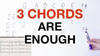 How to HARMONIZE A Melody With Just 3 Chords [Music Theory Tutorial]