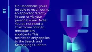 How to Contact Applicants on Handshake