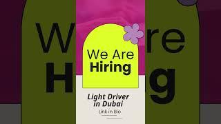 Hiring a Light Driver with a manual license in Dubai