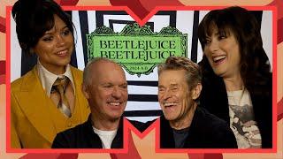 Beetlejuice Beetlejuice Cast On Who Is Husband Material & That End Credit Scene | MTV Movies