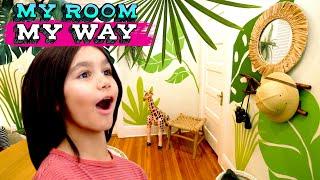 I Can Go On a JUNGLE SAFARI in my New Bedroom! | Kids Room Makeover | MY ROOM MY WAY