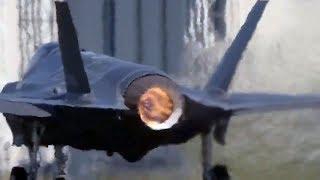 F-35 Next Generation Fighter Afterburner Takeoff and Vertical Climb