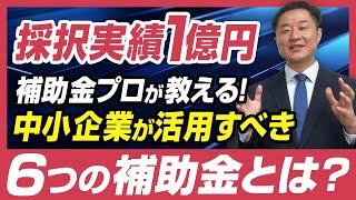 【採択実績1億円】補助金プロが教える中小企業が活用すべき6つの補助金とは？