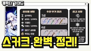 스커크 완벽 가이드 - 활용법, 세팅, 사이클, 파티 조합, 실전 영상 (타임라인 참고)