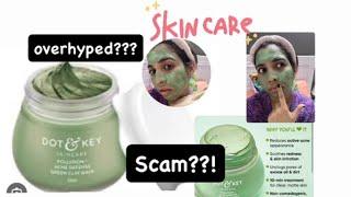 ⁠Dot& key green face clay mask!!! worth the hype?see full video!!  #skincare #trending #review