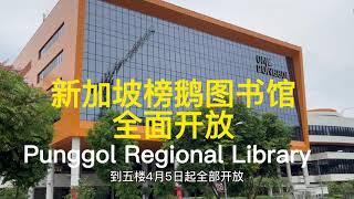 新加坡榜鹅图书馆 Punggol Regional Library 全楼开放