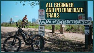 Virginia Key Mountain Biking All Beginner and Intermediate Trails Uncut