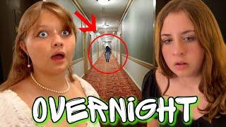 OVERNIGHT in HAUNTED HOTEL! THE MOST TERRIFYING NIGHT at the SKIRVIN HOTEL w/ Aubrey and Mellisa