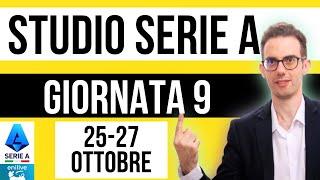 Studio Serie A - Giornata 9. La strategia e i pronostici per essere vincenti!