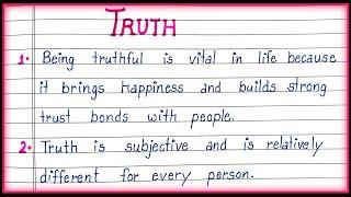 10 Lines on Truth in English| Essay on Truth| Truth Essay|