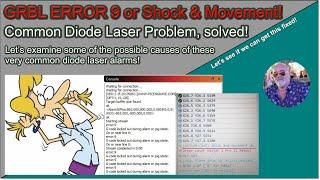 ALARM 1 or GRBL ERROR 9 or SHOCK AND MOVEMENT DETECTED on your Diode Laser!