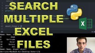 Conditional Search Multiple Excel Files - Excel Python Automation - Five Minute Python Scripts