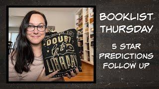 Booklist Thursday 5 Star Predictions Follow Up