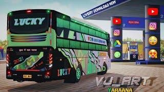 " Lucky Travels (YARAANA) " Livery Link In the discription⬇️ #gujarat #mumbai #bussid #livery