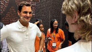 NYC TENNIS VLOG: meeting Roger Federer at the Wilson RF01 racket launch in New York City  