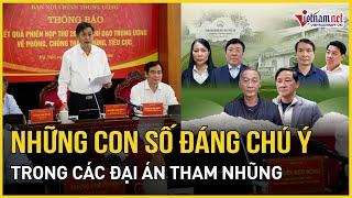 Những con số "đáng chú ý" trong các đại án tham nhũng | Báo VietNamNet