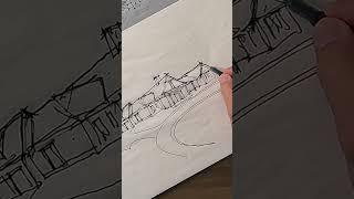No eraser? No problem: how to hide mistakes made with a pen  #architecturalsketching #sketch