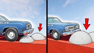 Vehicles VS Increasing Round Bumps in BeamNG.drive