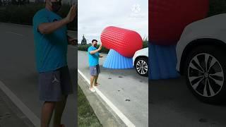 A car with a lifting device installed, no need to worry about congestion, how about the de