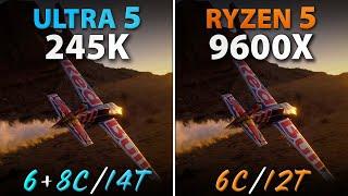 Intel Ultra 5 245K vs AMD Ryzen 5 9600X // Test in 8 Games