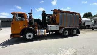 2008 Autocar WX Aquatech B-10 Hi-Vac Vacuum Jetter Combo Truck