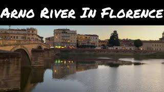 Views of the Arno River in Florence, Italy