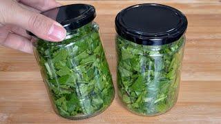 Easy Way to Preserve Cilantro: Fresh for a Yearパクチーを1年保存する簡単な方法고수 보관하는 간단한 방법! 1년 동안 신선하게 香菜保存新方法