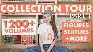 My 1200+ Volume Manga Collection Tour! + Statue & Anime Figure Collection