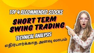 4 Highly Recommended Stocks for Swing Trading by Tea Time Traders | Technical Analysis Tamil