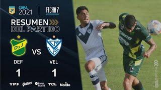 Copa De La Liga | Fecha 7 | resumen de Defensa y Justicia - Vélez