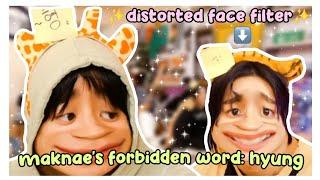 RIIZE playing forbidden word was chaotic (feat. distorted face filter)