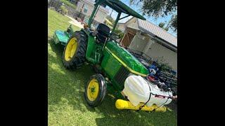 Demonstrating My New Chapin 25 Gallon Sprayer on a John Deere 790