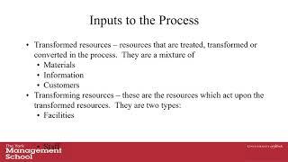 The Transformation Process