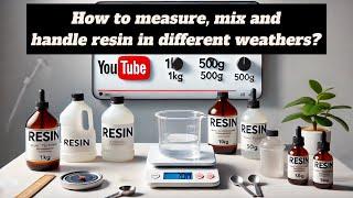 How to mix and measure Resin and Hardener | Resin Art Tutorial for Beginners