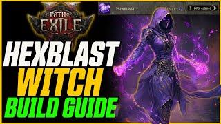 Hexblast Crit Blood Mage is CRAZY! Endgame & Leveling Guide! // Path of Exile 2 Chaos Witch