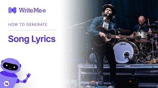 Get Creative With Your Songwriting Using WriteMe.ai - AI Lyrics Generator