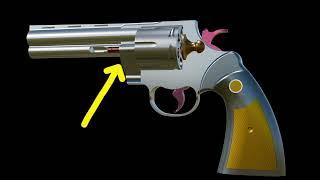 HOW REVOLVER GUN WORKS 3D(COLT PYTHON)#documentary