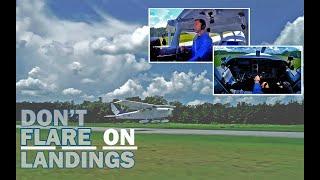 Don't Flare On Landings - MzeroA Flight Training