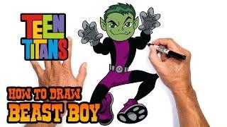 How to Draw Beast Boy | Teen Titans