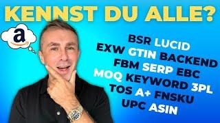 Jeder Amazon FBA Begriff den du wissen MUSST